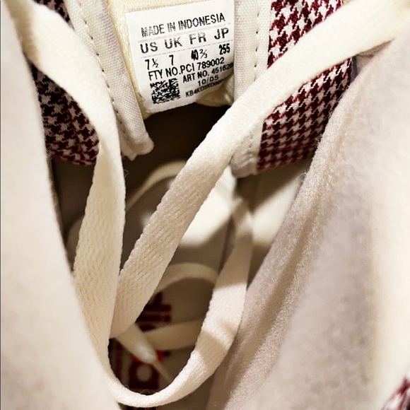 RARE NWT Adidas Metro Attitude Red Houndstooth sz 7.5 Mens / 9 Womens Sneakers - Picture 13 of 13